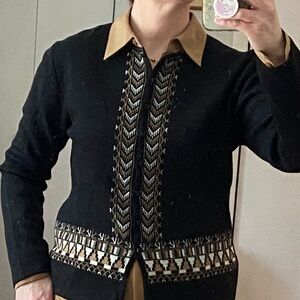 Merino Wool Blend Cardigan Made in Italy